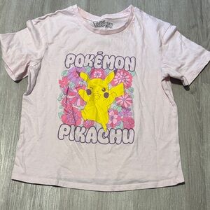 Pokemon Pink Pikachu Kids Tee
